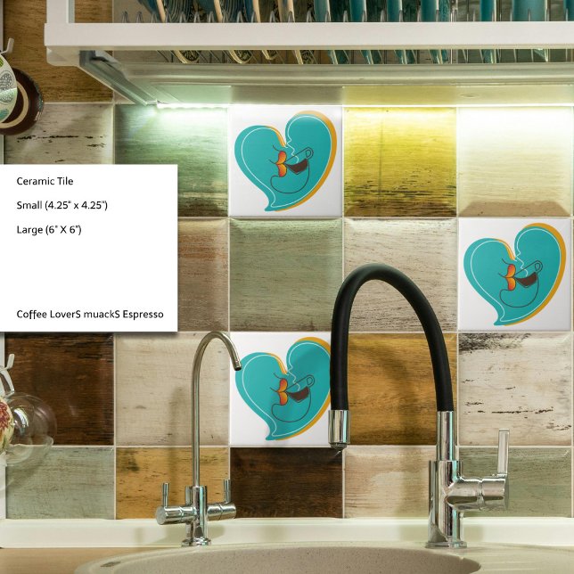 Carreau Café LoverS muackS Espresso (A charming touch for your spaces.)