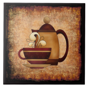 Carreau Cafetière & Coupe Céramique Carrelage de cuisine