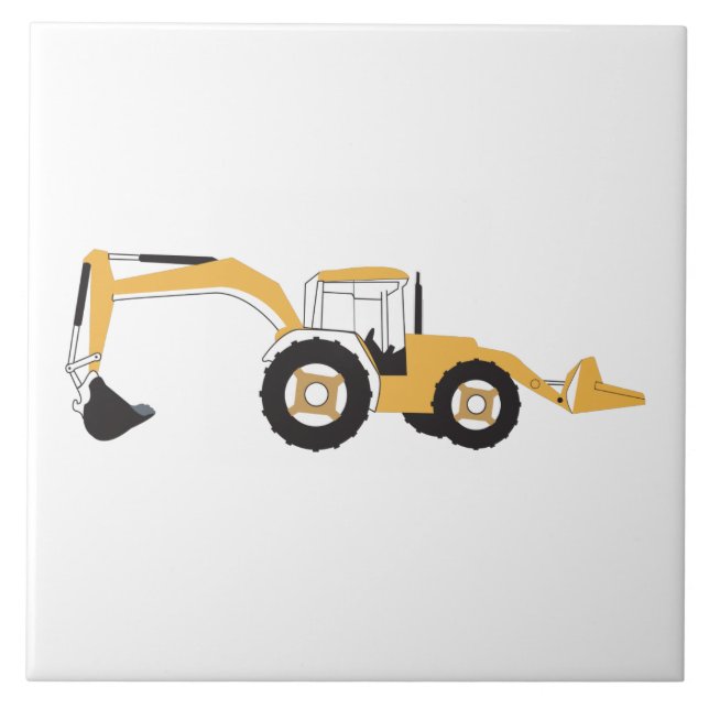 Carreau Camion de construction Backhoe (Devant)