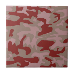 Carreau Camouflage Brown en rouille