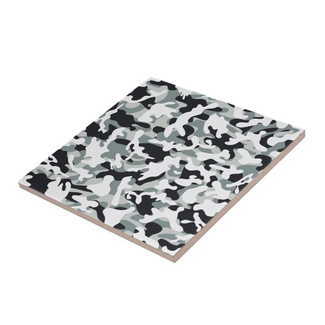 Carreau Camouflage de poussière de neige (Côté)