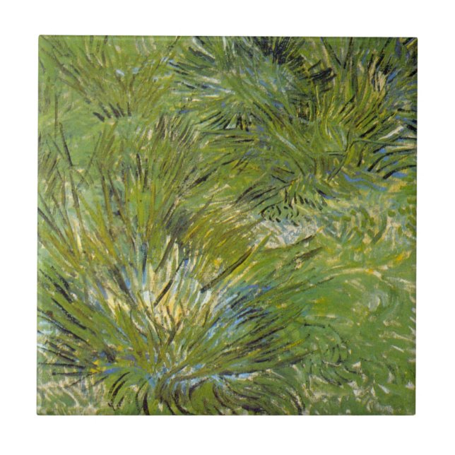 Carreau Camps d'herbe par Vincent van Gogh (Devant)