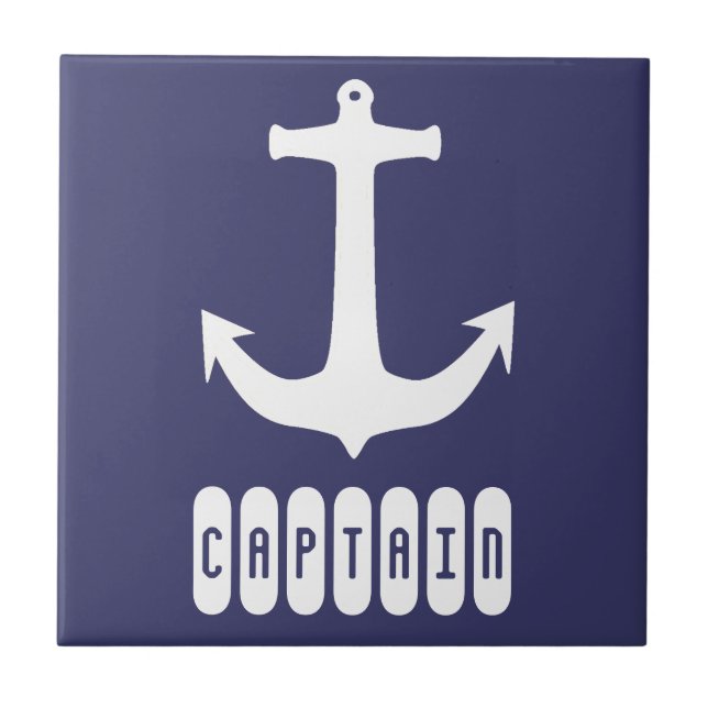 Carreau Capitaine Ancre Sea Ocean Sailing (Devant)