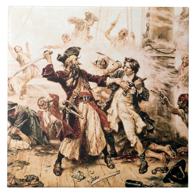 Carreau Capture, Barbe noire pirate, Revenge de la reine A (Devant)