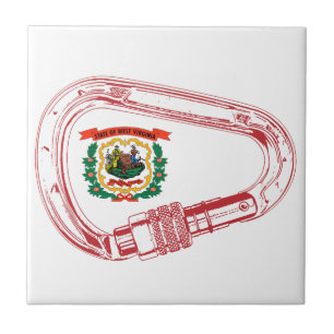 Carreau Carabiner pour grimper au drapeau de la Virginie-O