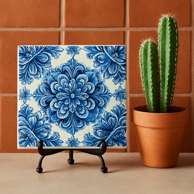 Carreau Caracol Azul Talavera mexicain céramique (Créateur téléchargé)