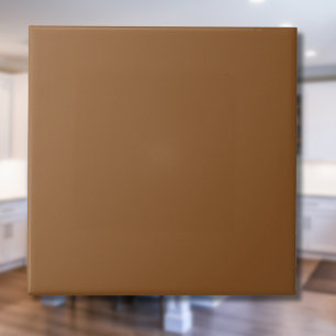 Carreau Caramel Brown couleur solide   Classic Elegant