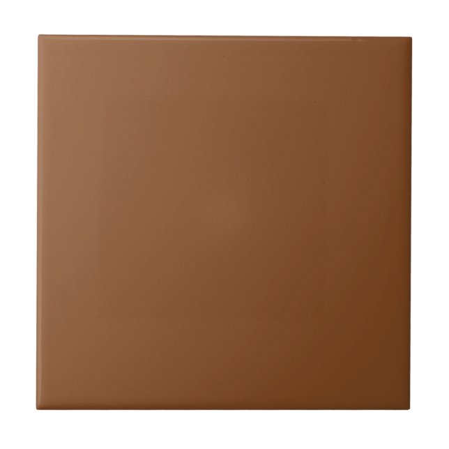 Carreau Caramel Cafe Warm Neutral Brown Solid Color Print (Devant)