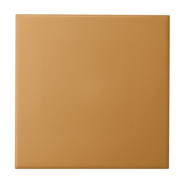 Carreau Caramel d'or couleur solide | #cf8e40 (Devant)