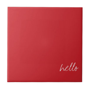 Carreau Cardinal rouge personnalisé