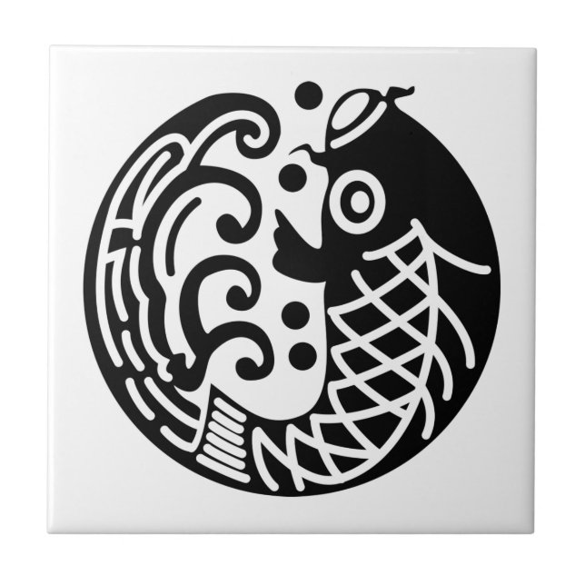 Carreau Carpe et onde (Devant)