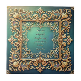 Carreau Carré Cadre Filigree Versets bibliques personnalis