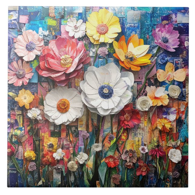 Carreau Carrelage Abstrait en céramique (Devant)