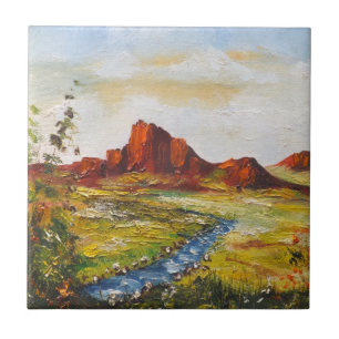Carreau Carrelage Ann Hayes Peinture Red Rock Canyan