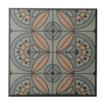 Carrelage Art déco Floral (crique de pierre et san