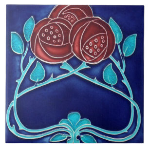 Carreau Carrelage Art nouveau cheminée décorative