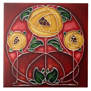 Carreau Carrelage Art nouveau cheminée décorative