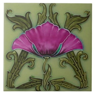 Carreau Carrelage Art nouveau cheminée décorative
