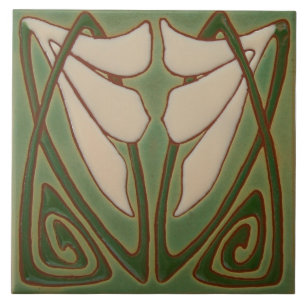 Carreau Carrelage Art nouveau cheminée décorative