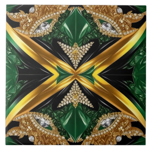Carreau Carrelage aux couleurs jamaïcaines design moderne