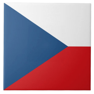 Carreau Carrelage avec drapeau de la Tchéquie
