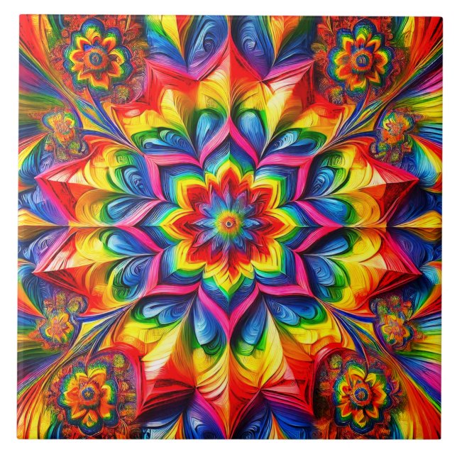 Carreau Carrelage avec LGBTQ Couleurs design moderne (Devant)