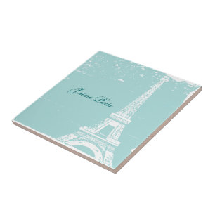 Carreau Carrelage bleu Eiffel & Trivets