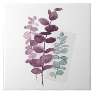 Carreau Carrelage céramique Eucalyptus Aquarelles Indigo/V