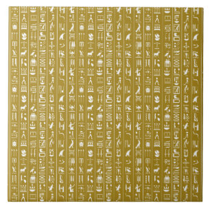 Carreau Carrelage céramique Hiéroglyphes égyptiens sur Gol