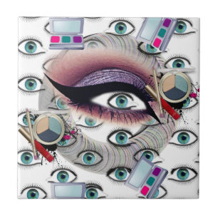 Carreau Carrelage céramique maquillage ombre oeil