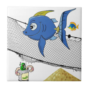 Carreau Carrelage céramique Poisson blanc, Vins Pêche Net