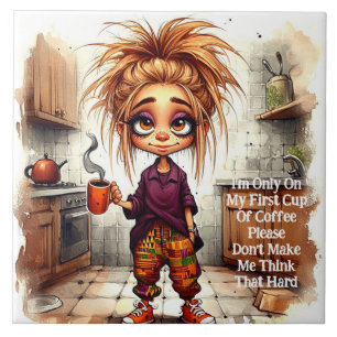 Carreau Carrelage céramique Quirty Coffee Lady 1ère Coupe