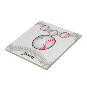 Carreau Carrelage céramique Sports de baseball blanc