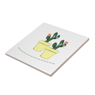 Carreau Carrelage céramique Vert Cactus Jaune