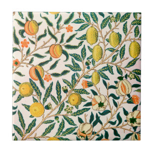 CARREAU CARRELAGE CÉRAMIQUE WILLIAM MORRIS JAUNE POMEGRAN