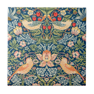CARREAU CARRELAGE CÉRAMIQUE : WILLIAM MORRIS : STRAWBERRY 
