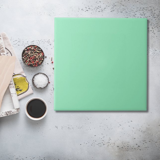 Carreau Carrelage couleur verte de mer (Seafoam Green Color Tile in mint green
)