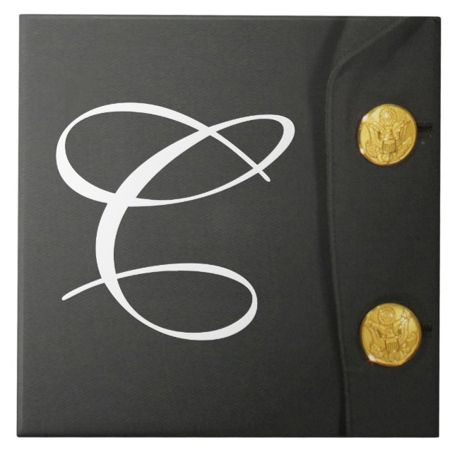 Carreau Carrelage d'affichage monogramme de la classe A de (Devant)