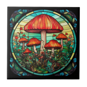 Carreau Carrelage d'art des champignons