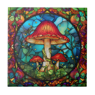 Carreau Carrelage d'art des champignons