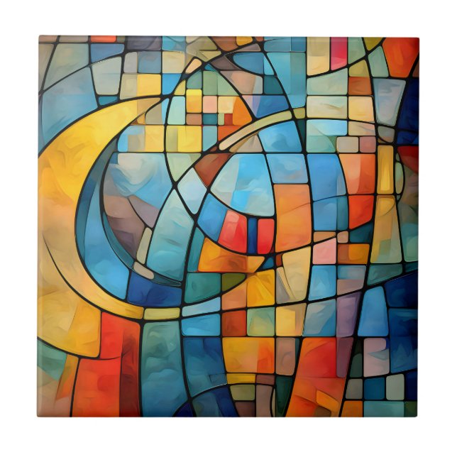 Carreau Carrelage d'art mosaïque (Devant)