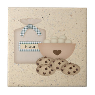 Carreau Carrelage de biscuits à puces de chocolat