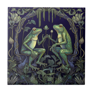 Carreau Carrelage de grenouilles Art Nouveau (Collection M