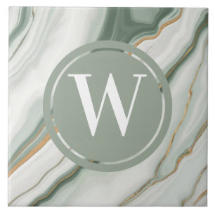 Carreau Carrelage de marbre vert clair Mer Pierre Turquois