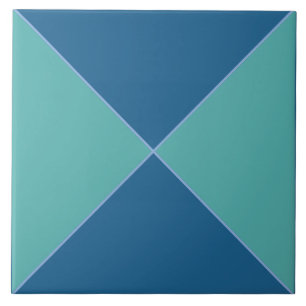Carreau Carrelage de motif en diamant bleu et vert marocai