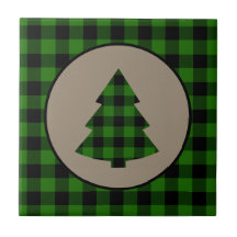Carrelage de Noël noir vert