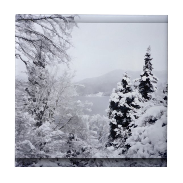 Carreau Carrelage décoratif du lac Nojiri (Devant)