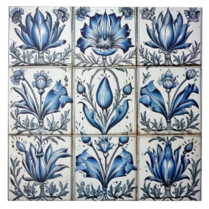 Carreau Carrelage Delft Bleu Et Carrelage Blanc