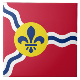 Carreau Carrelage du drapeau de Saint-Louis