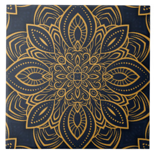 Carreau carrelage élégant en céramique motif d'or noir